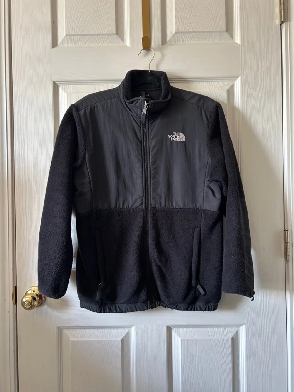 The North Face Girls Black Fleece Full Zip Jacket‎ Size XL Back to School Fall
